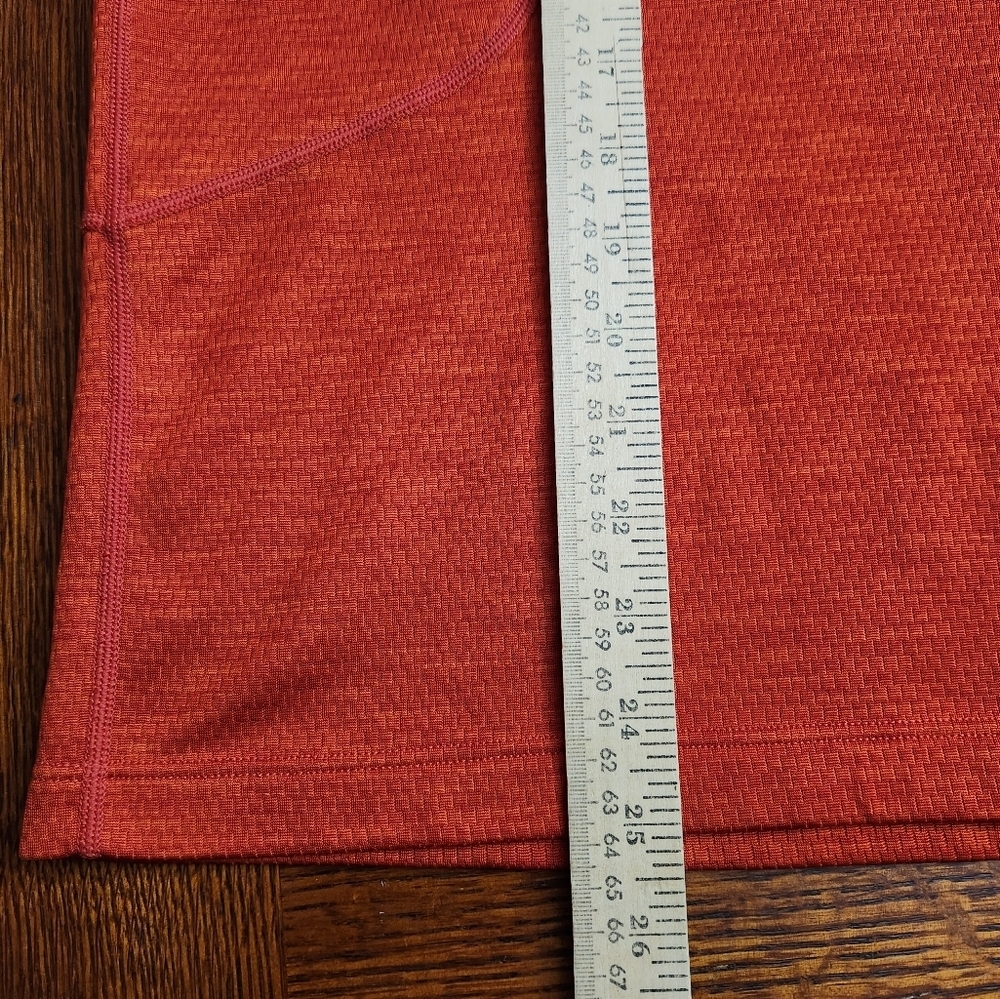 REI mens Large orange quarterzip medium-weight pullover active shirt - Picture 14 of 15
